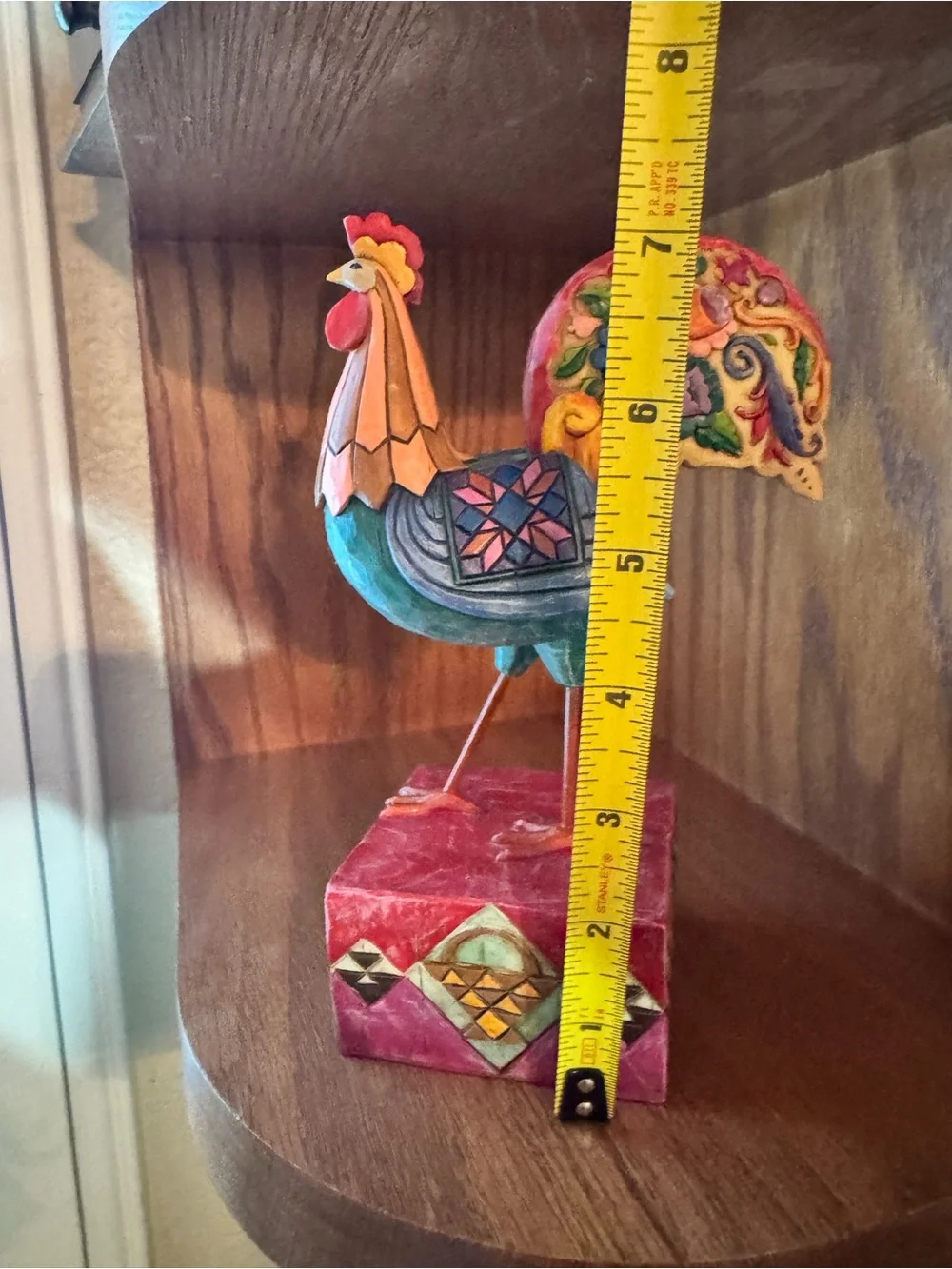 Jim shore spirit of country Colorful Decorative Rooster Figurine - Multicolor 7